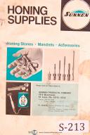 Sunnen-Sunnen Honing Stones, Mandrels & Accessories Manual Year (1975)-Information-Reference-01